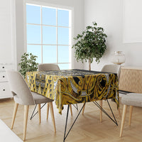 Aotearoa Ngati Whatua Tablecloth Maori Tribal Gold Paua Shell Pattern