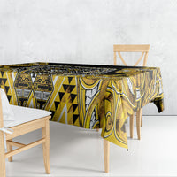 Aotearoa Ngati Whatua Tablecloth Maori Tribal Gold Paua Shell Pattern