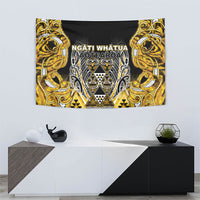 Aotearoa Ngati Whatua Tapestry Maori Tribal Gold Paua Shell Pattern