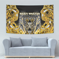 Aotearoa Ngati Whatua Tapestry Maori Tribal Gold Paua Shell Pattern