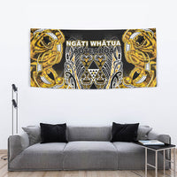 Aotearoa Ngati Whatua Tapestry Maori Tribal Gold Paua Shell Pattern