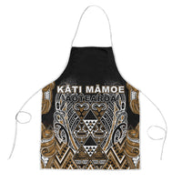 Aotearoa Kati Mamoe Apron Maori Brown Tribal Paua Shell Pattern