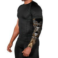 Aotearoa Kati Mamoe Arm Sleeves Maori Brown Tribal Paua Shell Pattern