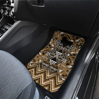 Aotearoa Kati Mamoe Car Mats Maori Brown Tribal Paua Shell Pattern