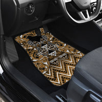 Aotearoa Kati Mamoe Car Mats Maori Brown Tribal Paua Shell Pattern