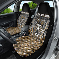 Aotearoa Kati Mamoe Car Seat Cover Maori Brown Tribal Paua Shell Pattern