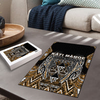 Aotearoa Kati Mamoe Puzzle Maori Brown Tribal Paua Shell Pattern
