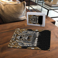 Aotearoa Kati Mamoe Puzzle Maori Brown Tribal Paua Shell Pattern