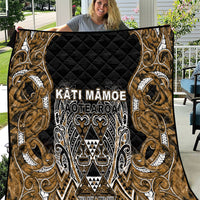 Aotearoa Kati Mamoe Quilt Maori Brown Tribal Paua Shell Pattern