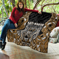 Aotearoa Kati Mamoe Quilt Maori Brown Tribal Paua Shell Pattern
