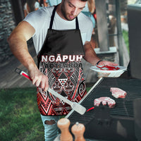 Aotearoa Ngapuhi Apron Maori Red Tribal Paua Shell Pattern