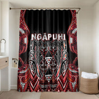 Aotearoa Ngapuhi Bathroom Set Maori Red Tribal Paua Shell Pattern