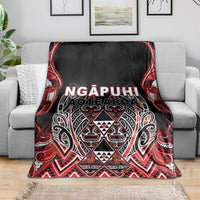 Aotearoa Ngapuhi Blanket Maori Red Tribal Paua Shell Pattern