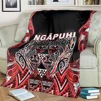 Aotearoa Ngapuhi Blanket Maori Red Tribal Paua Shell Pattern