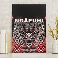Aotearoa Ngapuhi Canvas Wall Art Maori Red Tribal Paua Shell Pattern
