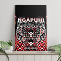 Aotearoa Ngapuhi Canvas Wall Art Maori Red Tribal Paua Shell Pattern