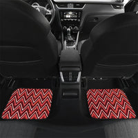 Aotearoa Ngapuhi Car Mats Maori Red Tribal Paua Shell Pattern