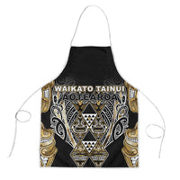 Aotearoa Waikato Tainui Apron Maori Light Gold Tribal Paua Shell Pattern