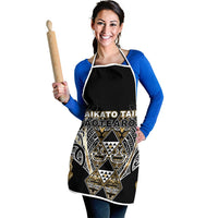 Aotearoa Waikato Tainui Apron Maori Light Gold Tribal Paua Shell Pattern