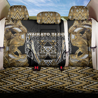 Aotearoa Waikato Tainui Back Car Seat Cover Maori Light Gold Tribal Paua Shell Pattern