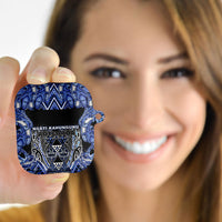 Aotearoa Ngati Kahungunu AirPods Case Maori Tribal Blue Paua Shell Pattern