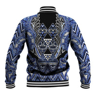 Aotearoa Ngati Kahungunu Baseball Jacket Maori Tribal Blue Paua Shell Pattern