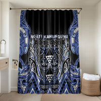 Aotearoa Ngati Kahungunu Bathroom Set Maori Tribal Blue Paua Shell Pattern