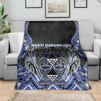 Aotearoa Ngati Kahungunu Blanket Maori Tribal Blue Paua Shell Pattern