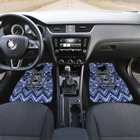 Aotearoa Ngati Kahungunu Car Mats Maori Tribal Blue Paua Shell Pattern