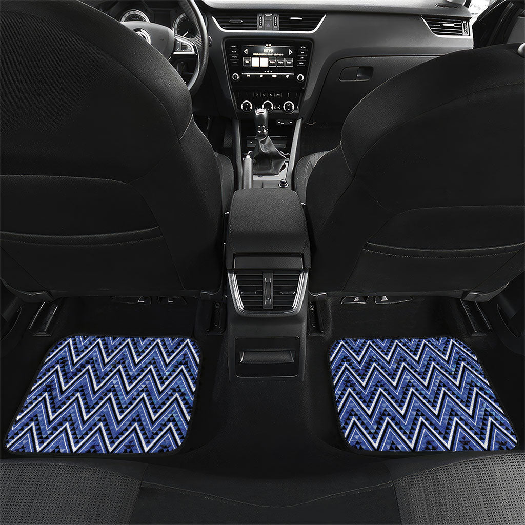 Aotearoa Ngati Kahungunu Car Mats Maori Tribal Blue Paua Shell Pattern