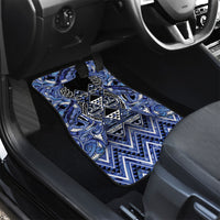 Aotearoa Ngati Kahungunu Car Mats Maori Tribal Blue Paua Shell Pattern