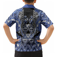 Aotearoa Ngati Kahungunu Hawaiian Shirt Maori Tribal Blue Paua Shell Pattern