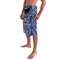 Aotearoa Ngati Kahungunu Lavalava Maori Tribal Blue Paua Shell Pattern
