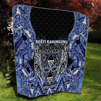 Aotearoa Ngati Kahungunu Quilt Maori Tribal Blue Paua Shell Pattern