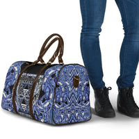 Aotearoa Ngati Kahungunu Travel Bag Maori Tribal Blue Paua Shell Pattern