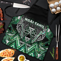 Aotearoa Ngai Tahu Apron Maori Tribal Dark Green Paua Shell Pattern