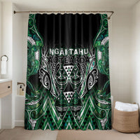 Aotearoa Ngai Tahu Bathroom Set Maori Tribal Dark Green Paua Shell Pattern