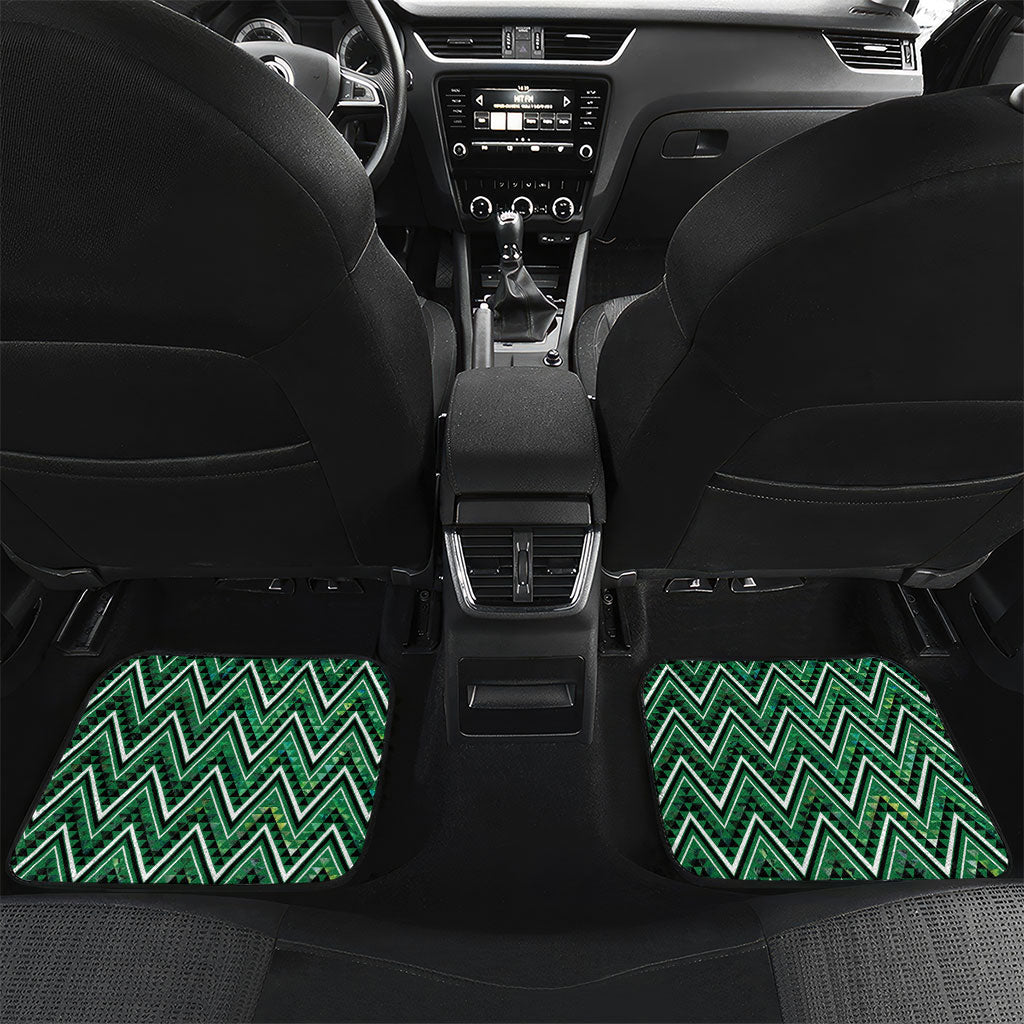 Aotearoa Ngai Tahu Car Mats Maori Tribal Dark Green Paua Shell Pattern