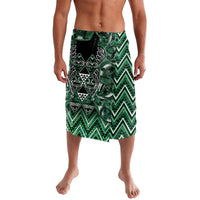 Aotearoa Ngai Tahu Lavalava Maori Tribal Dark Green Paua Shell Pattern