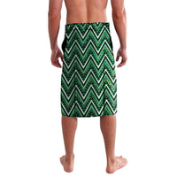 Aotearoa Ngai Tahu Lavalava Maori Tribal Dark Green Paua Shell Pattern