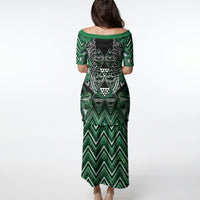 Aotearoa Ngai Tahu Puletasi Maori Tribal Dark Green Paua Shell Pattern