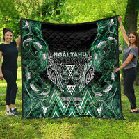 Aotearoa Ngai Tahu Quilt Maori Tribal Dark Green Paua Shell Pattern