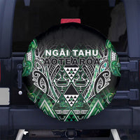 Aotearoa Ngai Tahu Spare Tire Cover Maori Tribal Dark Green Paua Shell Pattern