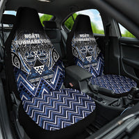 Aotearoa Tuwharetoa Car Seat Cover Maori Tribal Navy Paua Shell Pattern