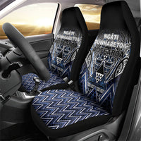 Aotearoa Tuwharetoa Car Seat Cover Maori Tribal Navy Paua Shell Pattern