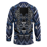 Aotearoa Tuwharetoa Hockey Jersey Maori Tribal Navy Paua Shell Pattern