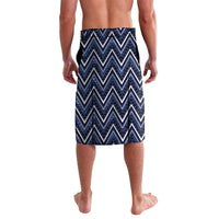 Aotearoa Tuwharetoa Lavalava Maori Tribal Navy Paua Shell Pattern