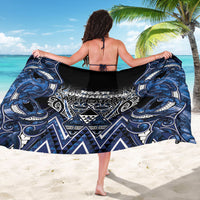 Aotearoa Tuwharetoa Sarong Maori Tribal Navy Paua Shell Pattern