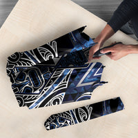 Aotearoa Tuwharetoa Umbrella Maori Tribal Navy Paua Shell Pattern
