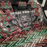 Aotearoa Ngai Tuhoe Back Car Seat Cover Maori Tribal Red And Green Paua Shell Pattern